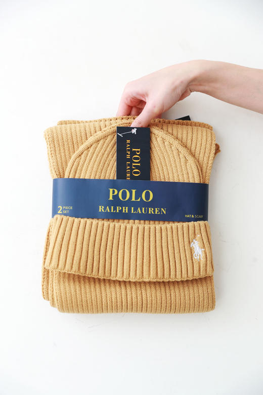 围巾+帽子一起，原包装两件套。小标刺绣加厚全棉围巾套装C112260 商品图10