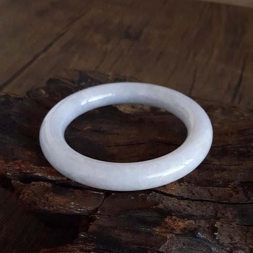 【天然正品】A货翡翠天然细腻圆条糯种紫罗兰56.5号翡翠手镯56.5号（皆取最大值）女士260625AH23 商品图4