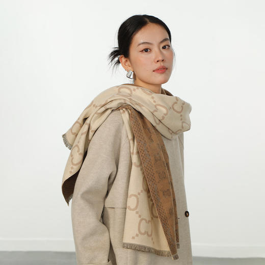 双C奢感围巾-纪念日百货门店同款165200211 商品图3