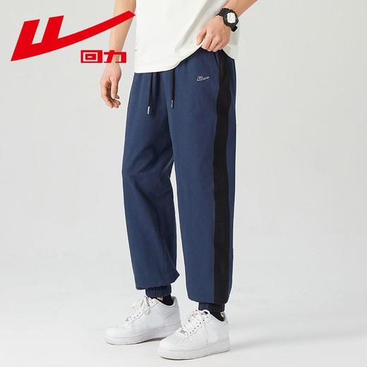 回力纯棉束脚裤子男2025夏季新款美式高街运动裤春秋宽松休闲长裤 商品图6