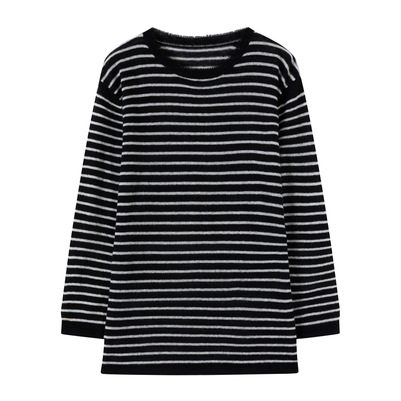 N°28 2025秋冬季新款设计师女装上衣条纹长袖895392M028-12.14直播