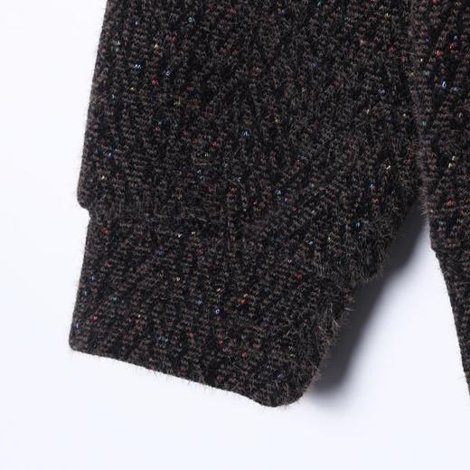 WY1383SDSA男士秋冬新款痞帅男装宽松潮流彩色提花绒毛抽绳连帽卫衣百搭 商品图4