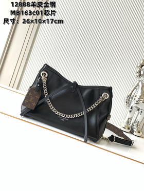 秋冬特惠💰1290 渠道级LV【全钢五金 MB163c01变码芯片】te级LV 全套包装 M12888黑色羊皮