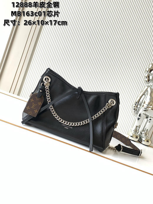 秋冬特惠💰1290 渠道级LV【全钢五金 MB163c01变码芯片】te级LV 全套包装 M12888黑色羊皮 商品图0