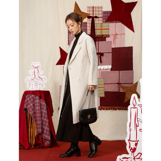 【礼物季】基本款呢子大衣-纪念日百货门店同款167293597 商品图2