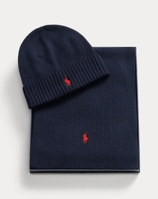 围巾+帽子一起，原包装两件套。小标刺绣加厚全棉围巾套装C112260 商品图6