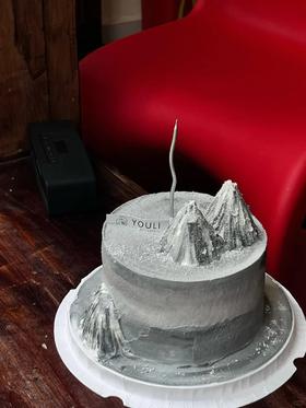 【周年庆精选】眺望山峰 微景观蛋糕A款