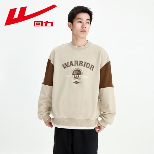 回力卫衣男2025春秋款圆领潮牌外套青少年长袖高级感美式运动上衣 商品图8