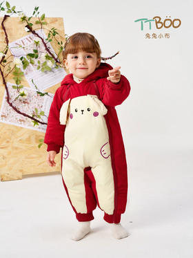 兔兔小布垂耳兔羽绒爬服