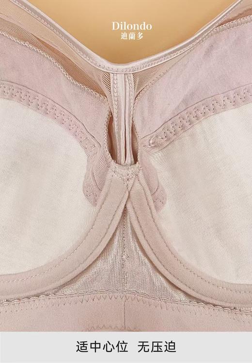 迪兰多蚕丝蛋白薄棉调整型文胸侧收托挺包容固定大胸显小2118472 商品图11