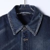 85099SDSA男士秋冬新款痞帅男装简约做旧牛仔衬衫羽绒服外套百搭时尚 商品缩略图2