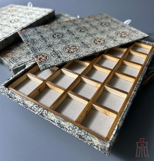 钱币收藏木锦托盘1格6格12格24格带锦盖 商品图0