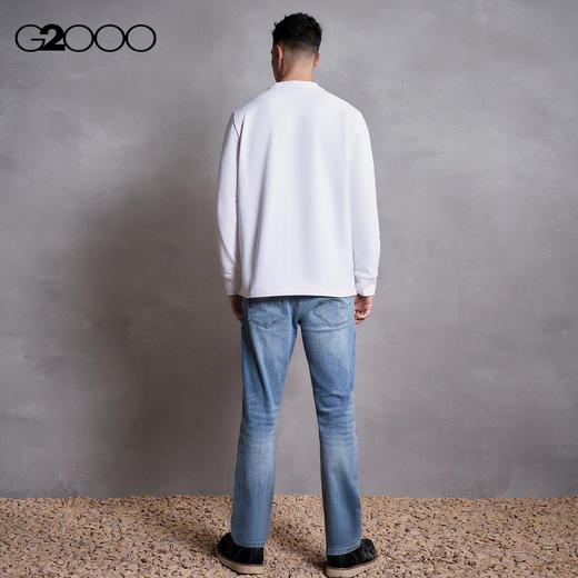 G2000男装FW25【棉质舒适弹】印花LOGO休闲百搭T恤58141012 商品图3