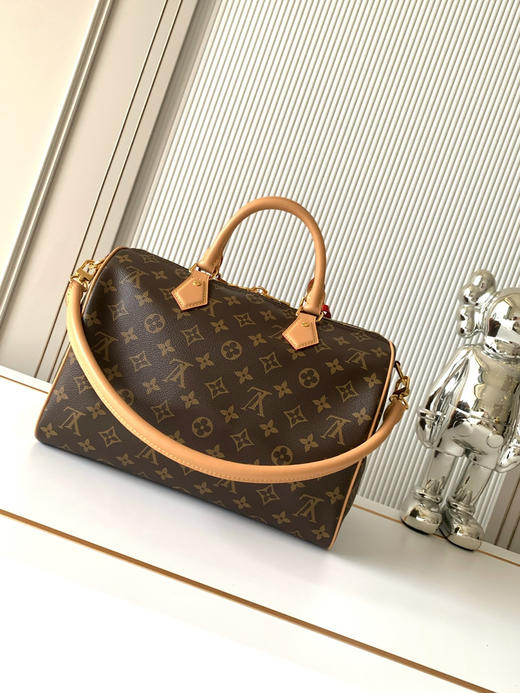 秋冬特惠💰1400 渠道级LV【全钢五金 MB163c01变码芯片】te级LV 全套包装 M11945老花 Speedy Soft 30 Crafty手袋 商品图2