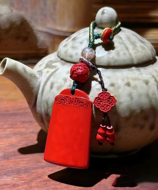 2026文哲大将军朱砂挂件 商品图0