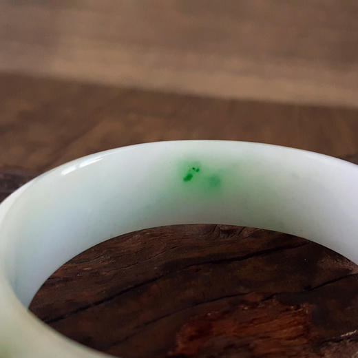 【天然正品】A货翡翠天然精品细腻糯种飘阳绿54.5号贵妃翡翠手镯54.5号（皆取最大值）女士020725AH02 商品图6
