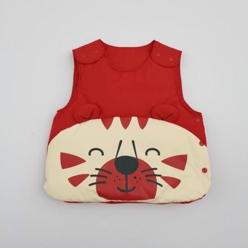 兔兔小布小老虎开肩羽绒马甲 商品图0