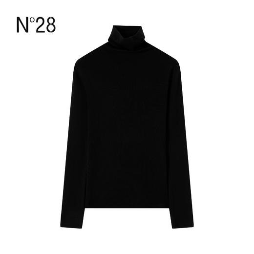 N°28 多色堆堆领高领羊毛针织打底衫女秋冬长袖上衣8955B1M005-12.14直播 商品图2