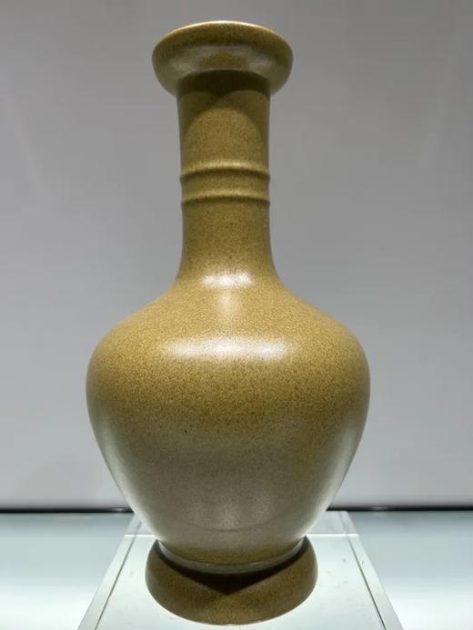 茶叶末鳝鱼黄赏瓶 商品图0