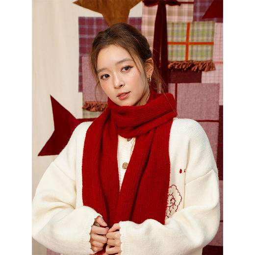 【礼物季】软糯纯色围巾女围巾-纪念日百货门店同款168094397 商品图1