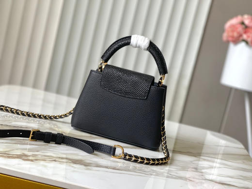 秋冬特惠💰1600 渠道级LV 新品 te级LV 动态芯片 M25611/M48865黑蜥蜴贝母珍珠链条 本款手袋 商品图2