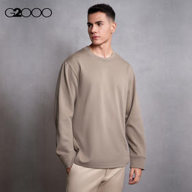 G2000男装FW25【棉质混纺】印花LOGO休闲合身剪裁针织衫58141021