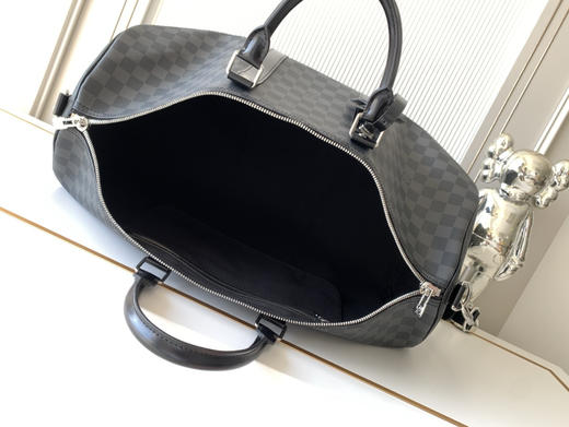 秋冬特惠💰中号45cm💰1430 大号50cm💰1530 特大号55cm💰1630 渠道级LV【精钢五金 MB163c01变码芯片】M41418 M41416 M41414黑格旅行手提包 商品图7