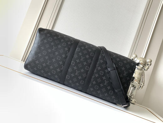 秋冬特惠💰中号45cm💰1430 大号50cm💰1530 特大号55cm💰1630 渠道级LV【精钢五金 MB163c01变码芯片】M40569 M40568 M40605黑花旅行手提包 商品图2