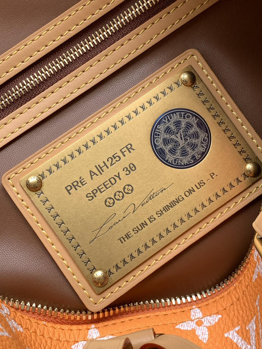 秋冬特惠💰1670 渠道级LV【全钢五金 MB163c01变码芯片】te级LV 全套包装 M14064橙色 本款Speedy P9 Bandoulière30手袋 商品图8