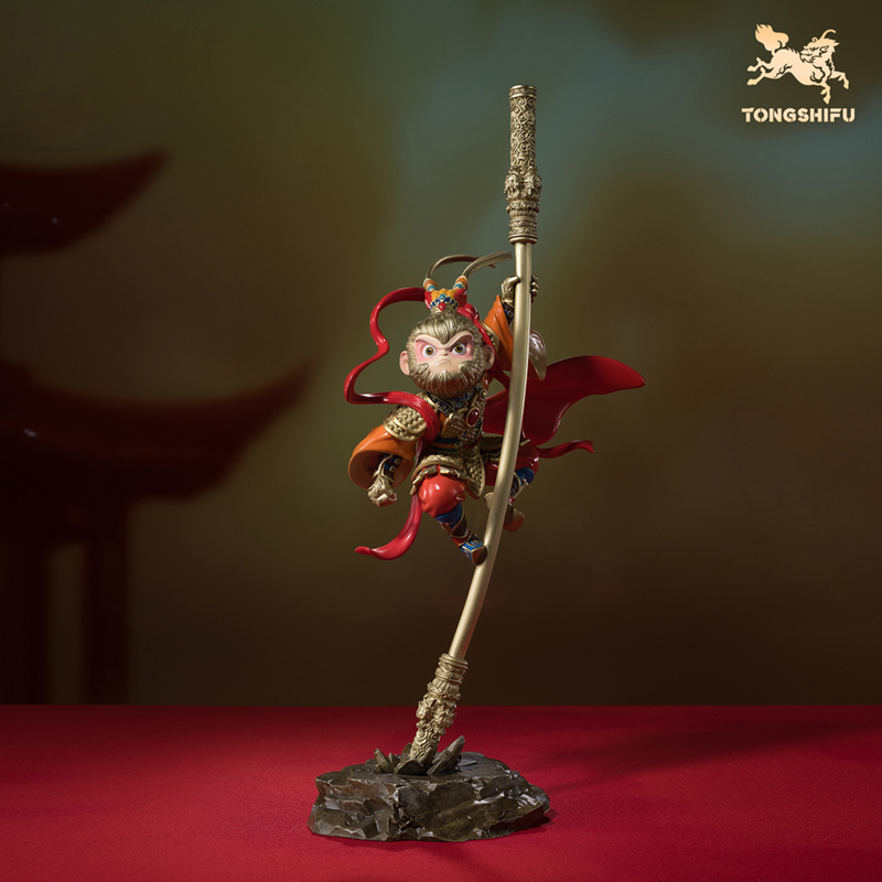铜师傅《盖世英雄》客厅桌面孙悟空齐天大圣铜摆件 节日礼物