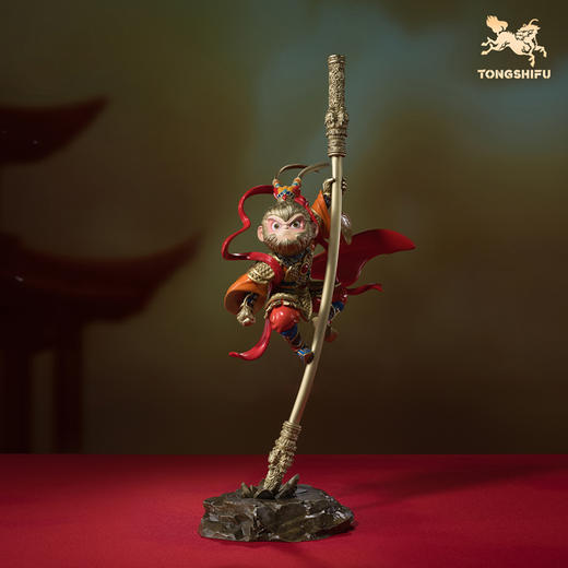 铜师傅《盖世英雄》客厅桌面孙悟空齐天大圣铜摆件 节日礼物 商品图0