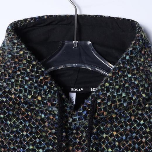 WY1402SDSA男士秋冬新款痞帅男装休闲彩色绒毛小格子抽绳连帽卫衣百搭 商品图2