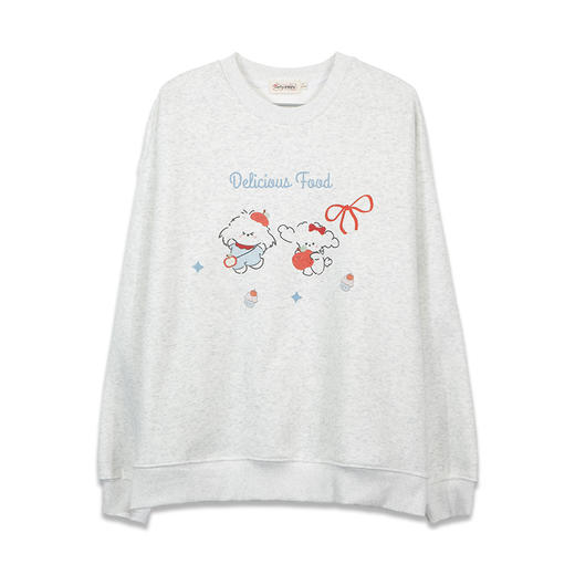 【礼物季】卷毛小狗印花圆领卫衣-纪念日百货门店同款167944601 商品图4