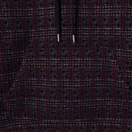 WY1433SDSA男士秋冬新款痞帅男装高街风彩色格纹绒毛抽绳连帽卫衣百搭 商品图3