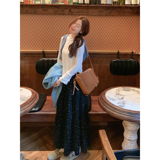 <曾小咸推荐> 现货秒杀！微信超特价！蓝色蝴蝶结短款毛衣开衫 日常179.99 立减90 秒杀89.99！ 商品图4