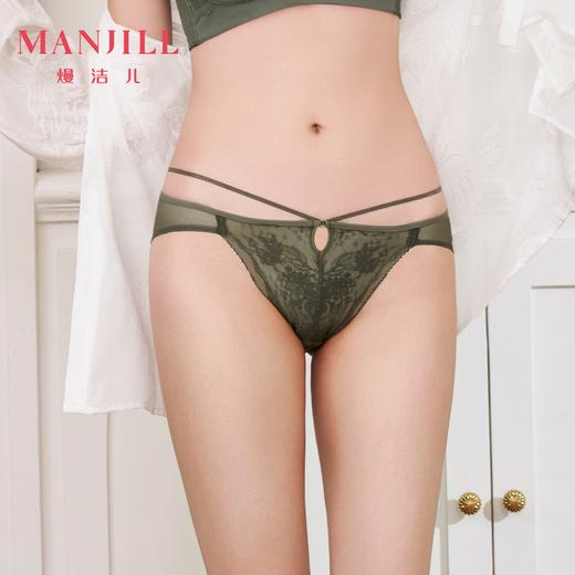 【莫奈花园系列】中低腰中叉配套内裤性感蕾丝内裤商场同款25702216 商品图1