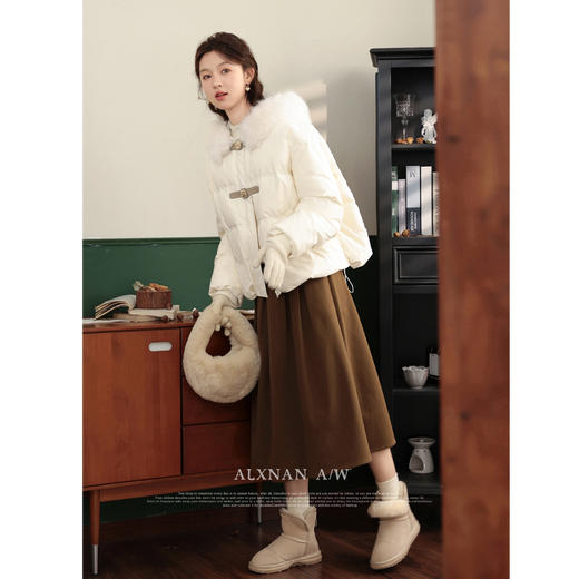 鹿向南「昆仑煮雪」新中式羽绒服新款90白鸭绒外套2025冬季外套女 商品图1