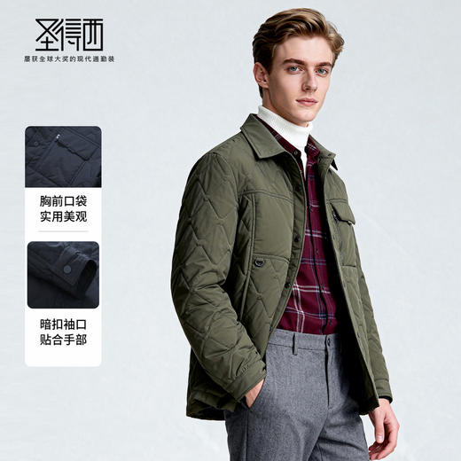 商务休闲 薄棉服 商品图3