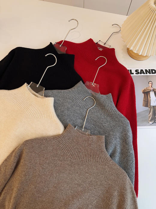 王菲宋佳同款Cel*ine100%羊毛双股羊毛衫 商品图5