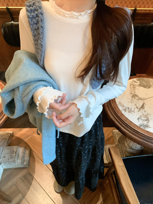 <曾小咸推荐> 现货秒杀！微信超特价！蓝色蝴蝶结短款毛衣开衫 日常179.99 立减90 秒杀89.99！ 商品图9