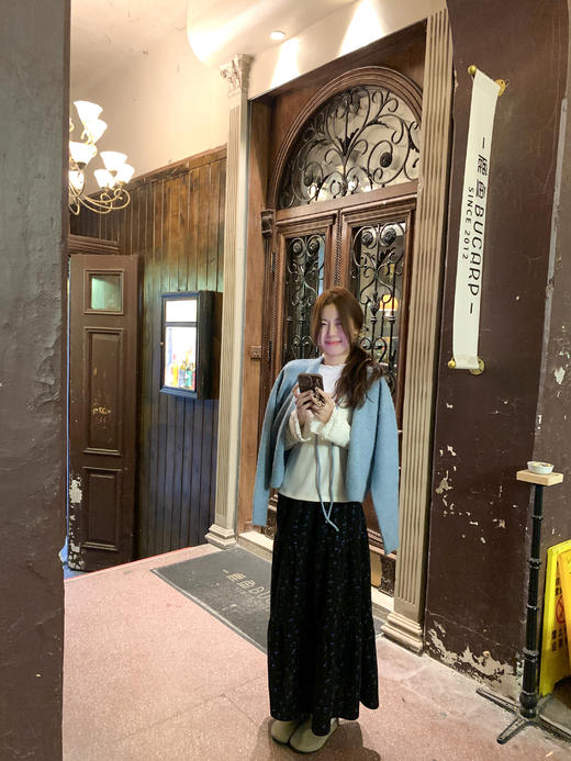 <曾小咸推荐> 现货秒杀！微信超特价！蓝色蝴蝶结短款毛衣开衫 日常179.99 立减90 秒杀89.99！ 商品图10