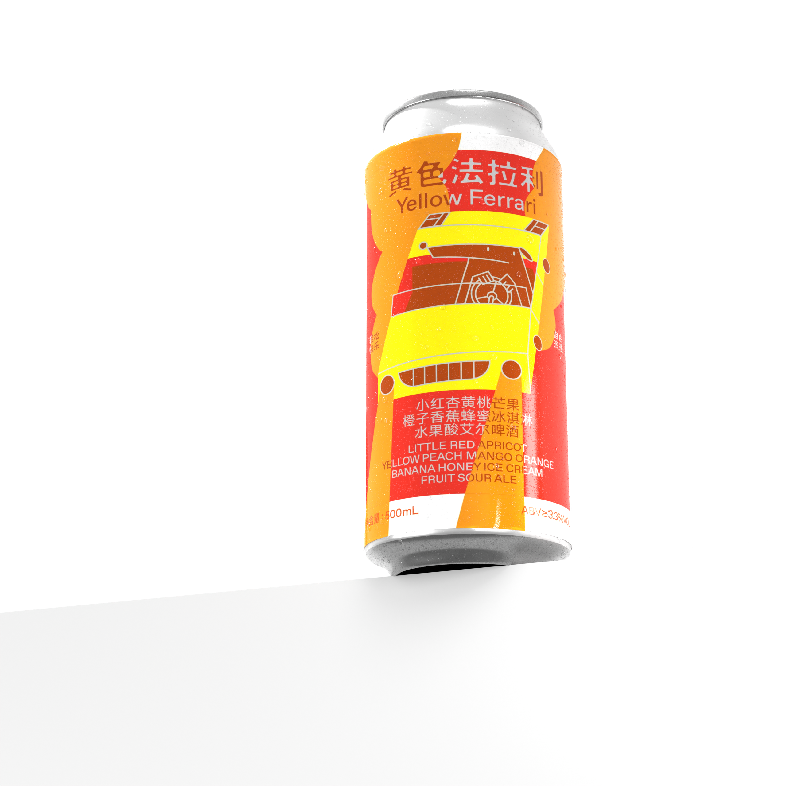 制乐厂 黄色法拉利 500ml