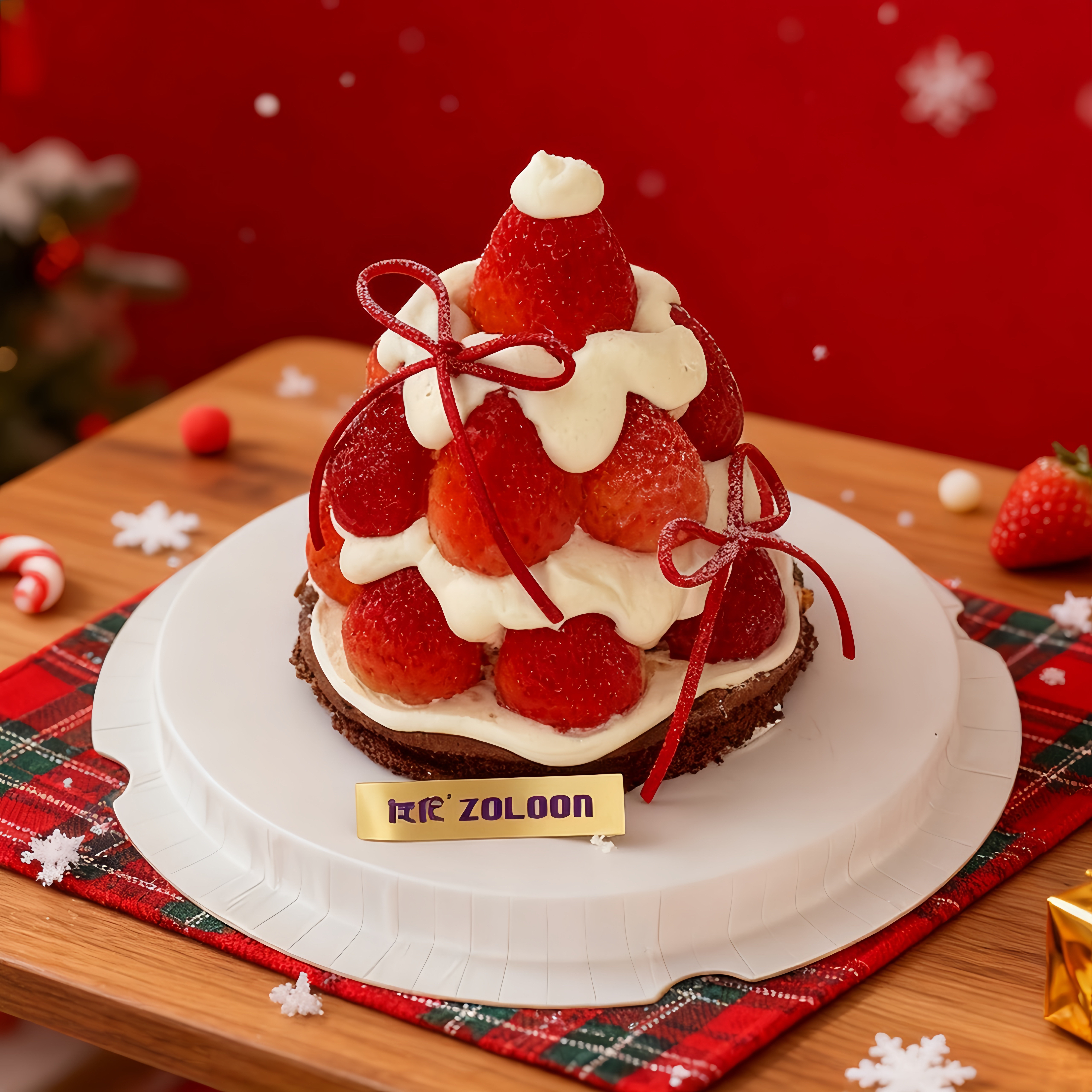 新品丨莓莓塔（巧克力布丁草莓）