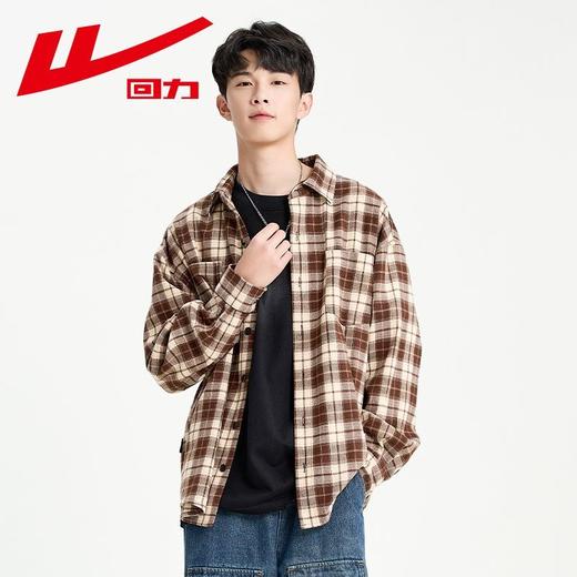 男士长袖衬衫外套2025新款秋季男款美式复古休闲格子衬衣男装寸衫 商品图6