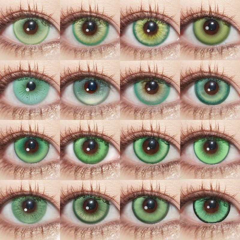 【合集】MyukiCon 浅绿色COS色系美瞳 仙踪草绿/魔仙绿/木星绿/翠点星荷/玉绣球/绿仙人掌/毒液魔音/青蛇/宝石水绿/漫感绿/星辰泪绿/秘色湖泊/萤火嫩绿/流萤深绿 热门爆款显色 翠绿嫩绿色