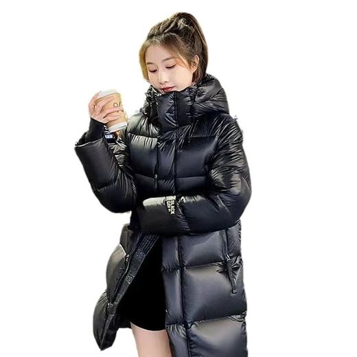 丁摩 中长款羽绒服黑金背带情侣羽绒服 商品图1