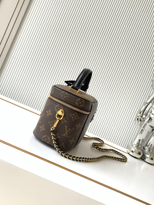 秋冬特惠💰1240 渠道级LV【全钢五金 MB163c01动态变码芯片】te级LV 全套包装 动态变码芯片 Nice 化妆包 M47128老花 商品图1