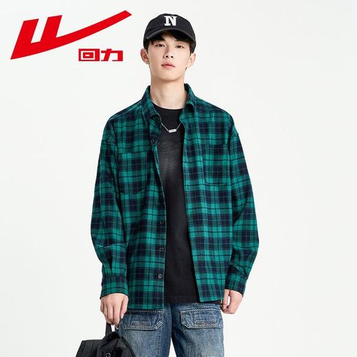 男士长袖衬衫外套2025新款秋季男款美式复古休闲格子衬衣男装寸衫 商品图8