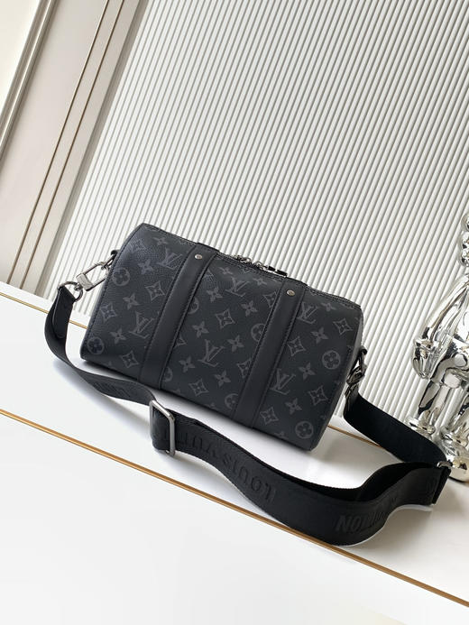 秋冬特惠💰1250 渠道级LV【全钢五金 MB163c01变码芯片】te级LV 全套包装 M45936黑花 CITY KEEPALL 手袋Keepal 旅行袋 商品图2