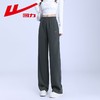 回力雪尼尔窄版阔腿裤女2025新款秋冬垂感直筒灯芯绒休闲运动裤子 商品缩略图3